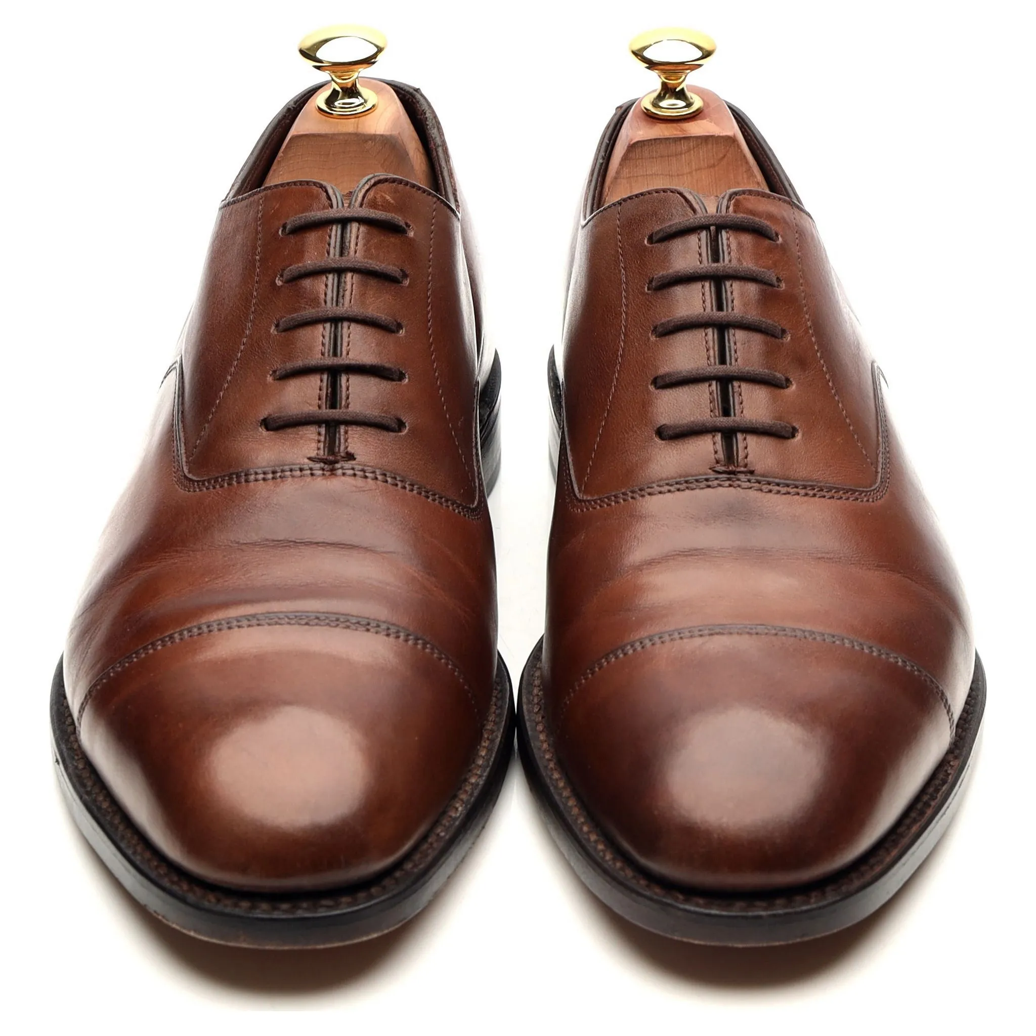 1880 'Aldwych' Dark Brown Leather Oxford UK 9.5 F