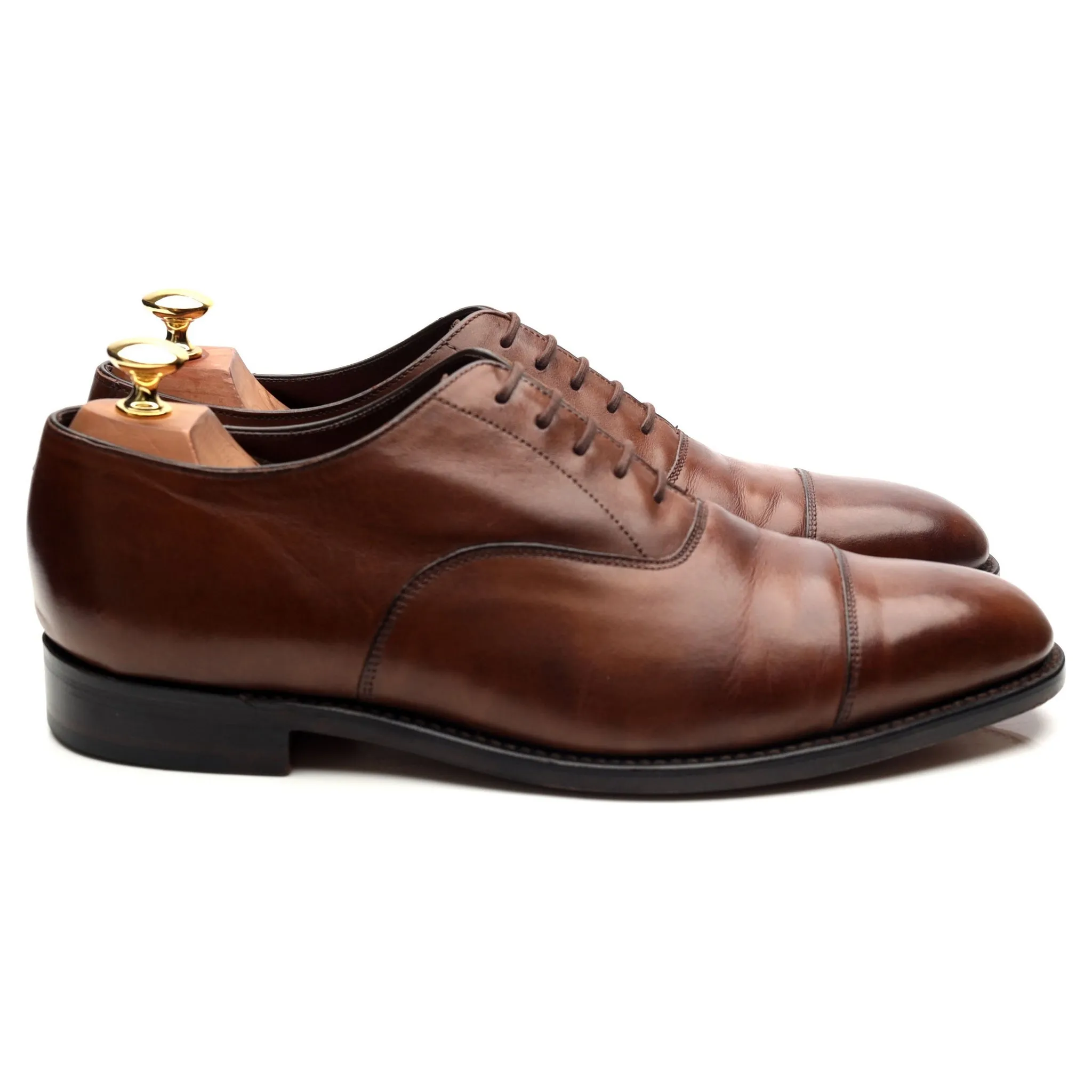 1880 'Aldwych' Dark Brown Leather Oxford UK 9.5 F