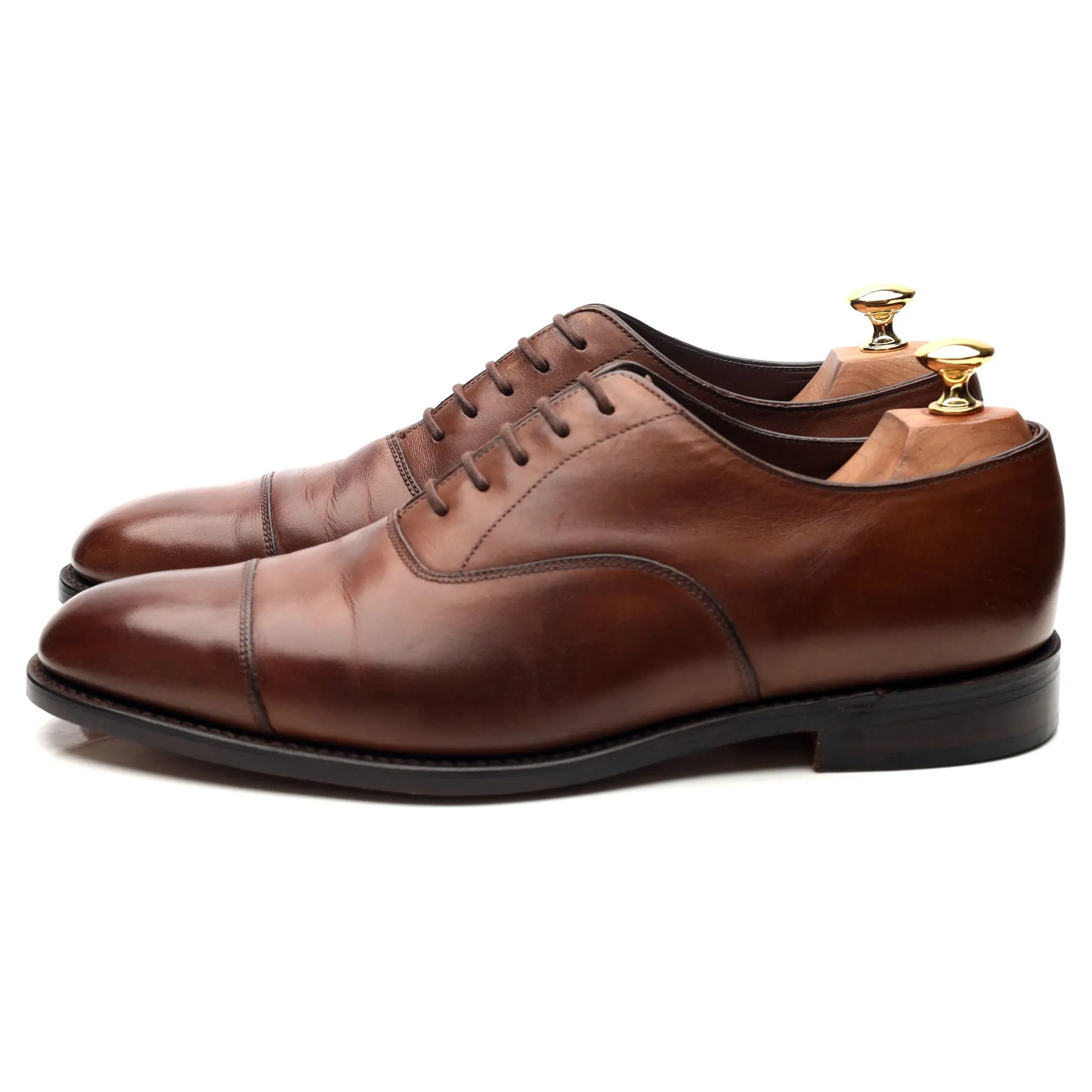 1880 'Aldwych' Dark Brown Leather Oxford UK 9.5 F