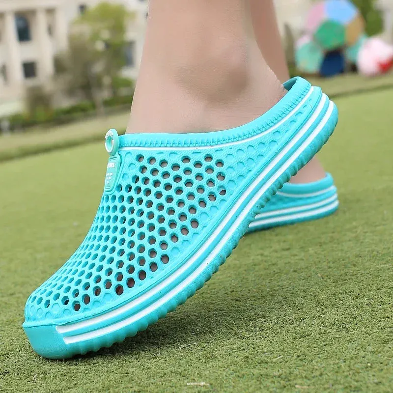 2024 New Men Summer Slippers High Quality Non Slip Beach Shoes For Women Breathable Couples Fashion Comfortable Garden Shoes