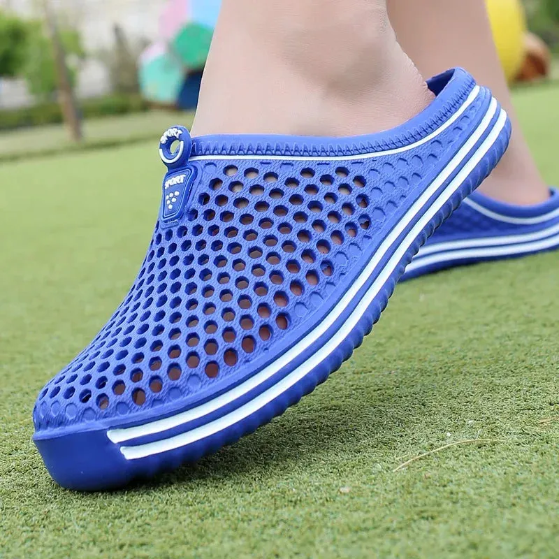 2024 New Men Summer Slippers High Quality Non Slip Beach Shoes For Women Breathable Couples Fashion Comfortable Garden Shoes