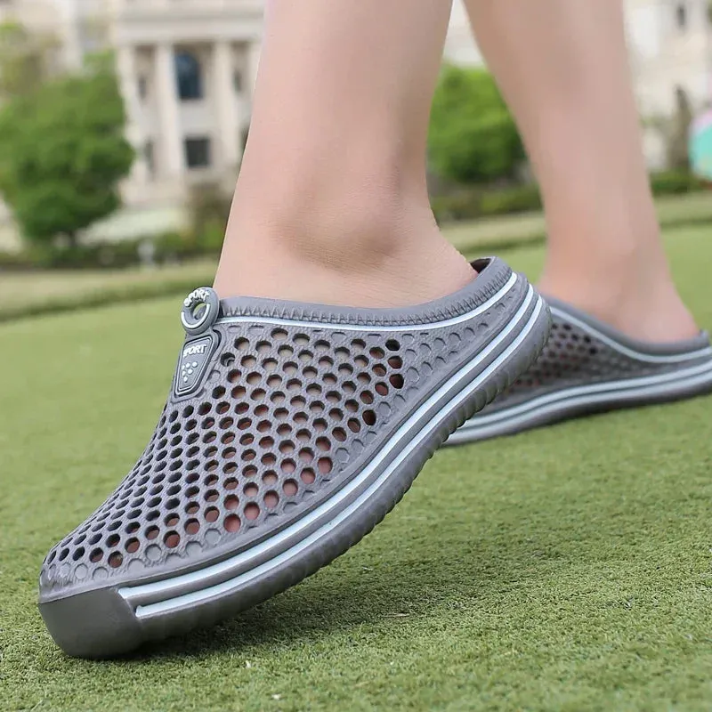 2024 New Men Summer Slippers High Quality Non Slip Beach Shoes For Women Breathable Couples Fashion Comfortable Garden Shoes