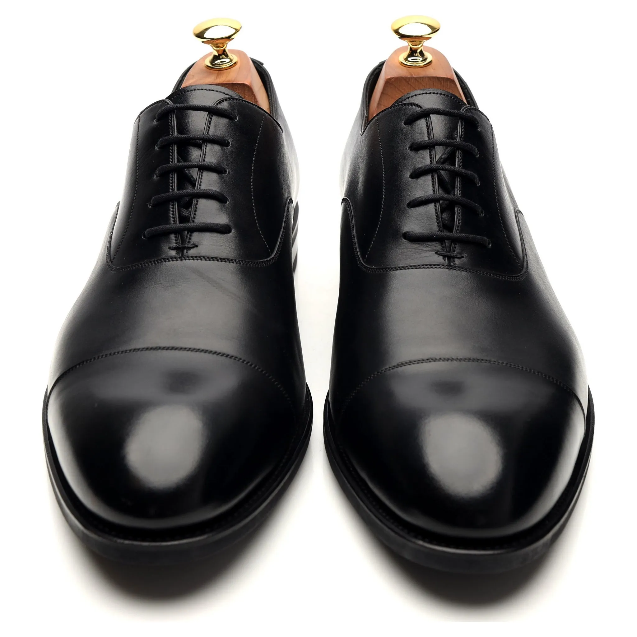 '732' Black Leather Oxford UK 10