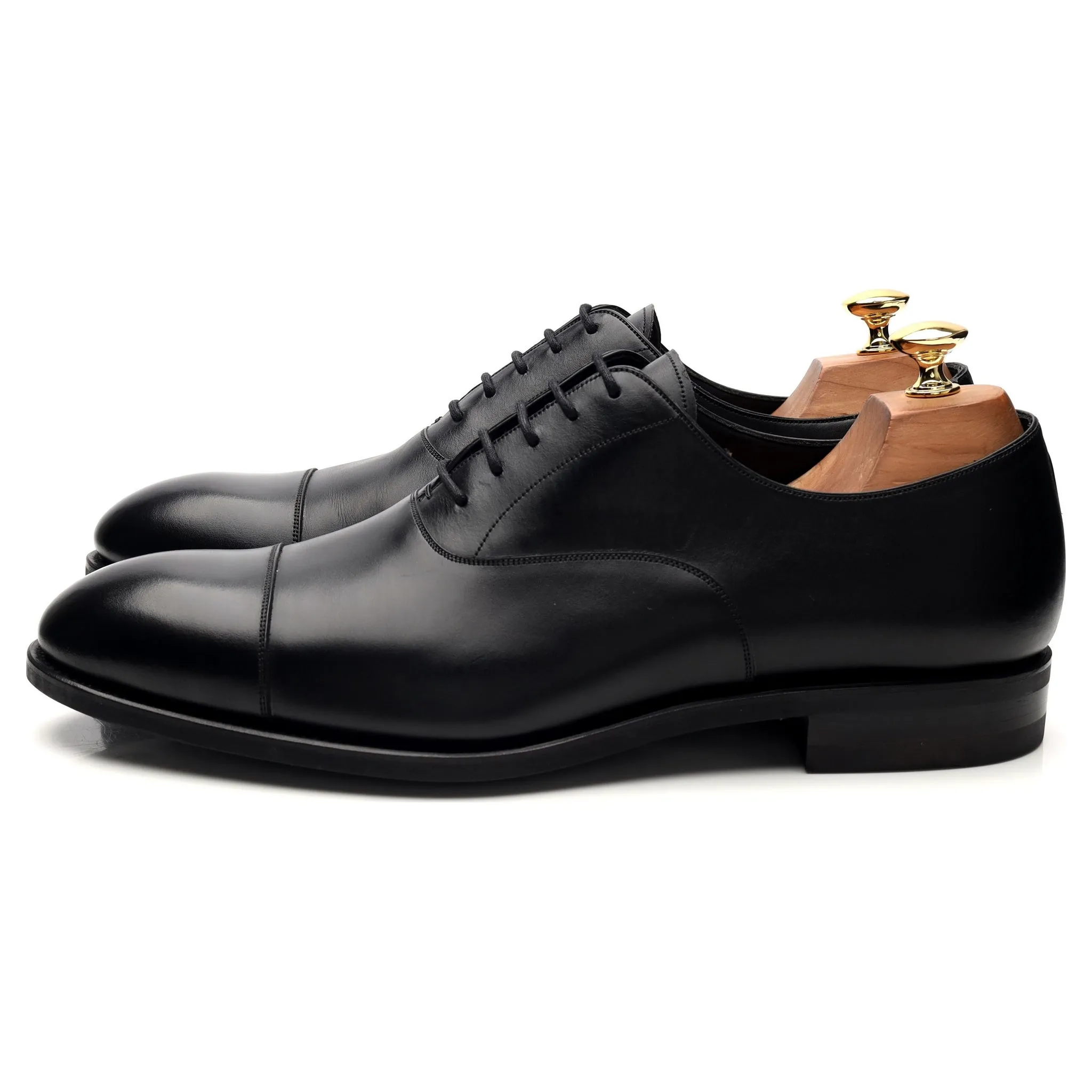 '732' Black Leather Oxford UK 10