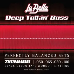 760NHBB “BEATLE” BASS BLACK NYLON TAPE – 50-100