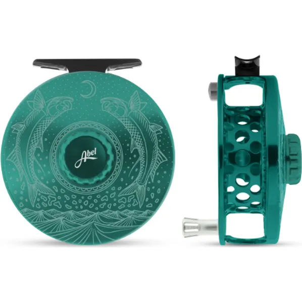 Abel Super Series Reel 9/10 Underwood Moondance Teal/Platinum Handle