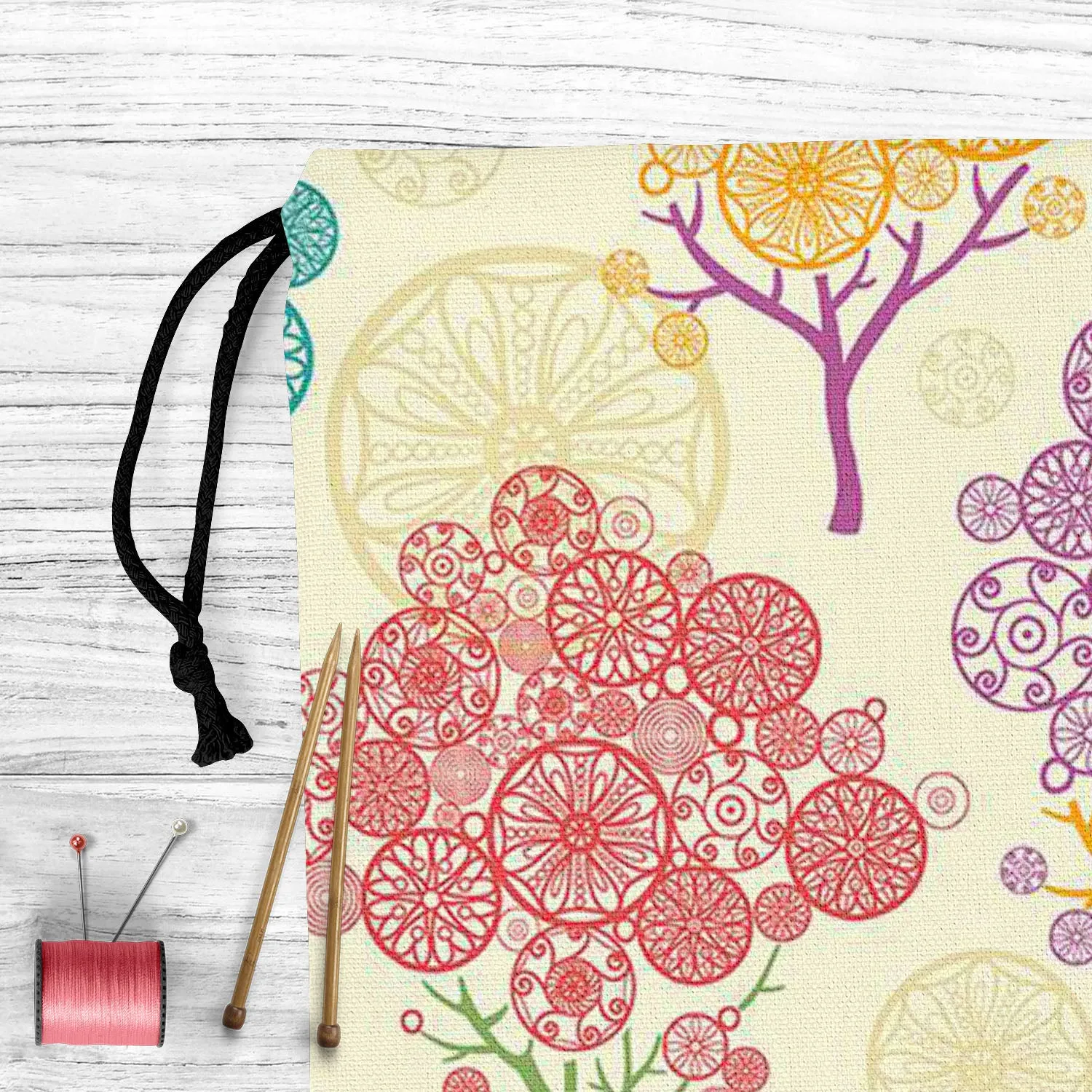 Abstract Trees Reusable Sack Bag | Bag for Gym, Storage, Vegetable & Travel