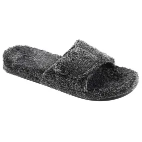 Acorn Men's Slide Slippers - Soft Spa Terry Uppers, Black, 2X-Large | A10602AAAMXXL