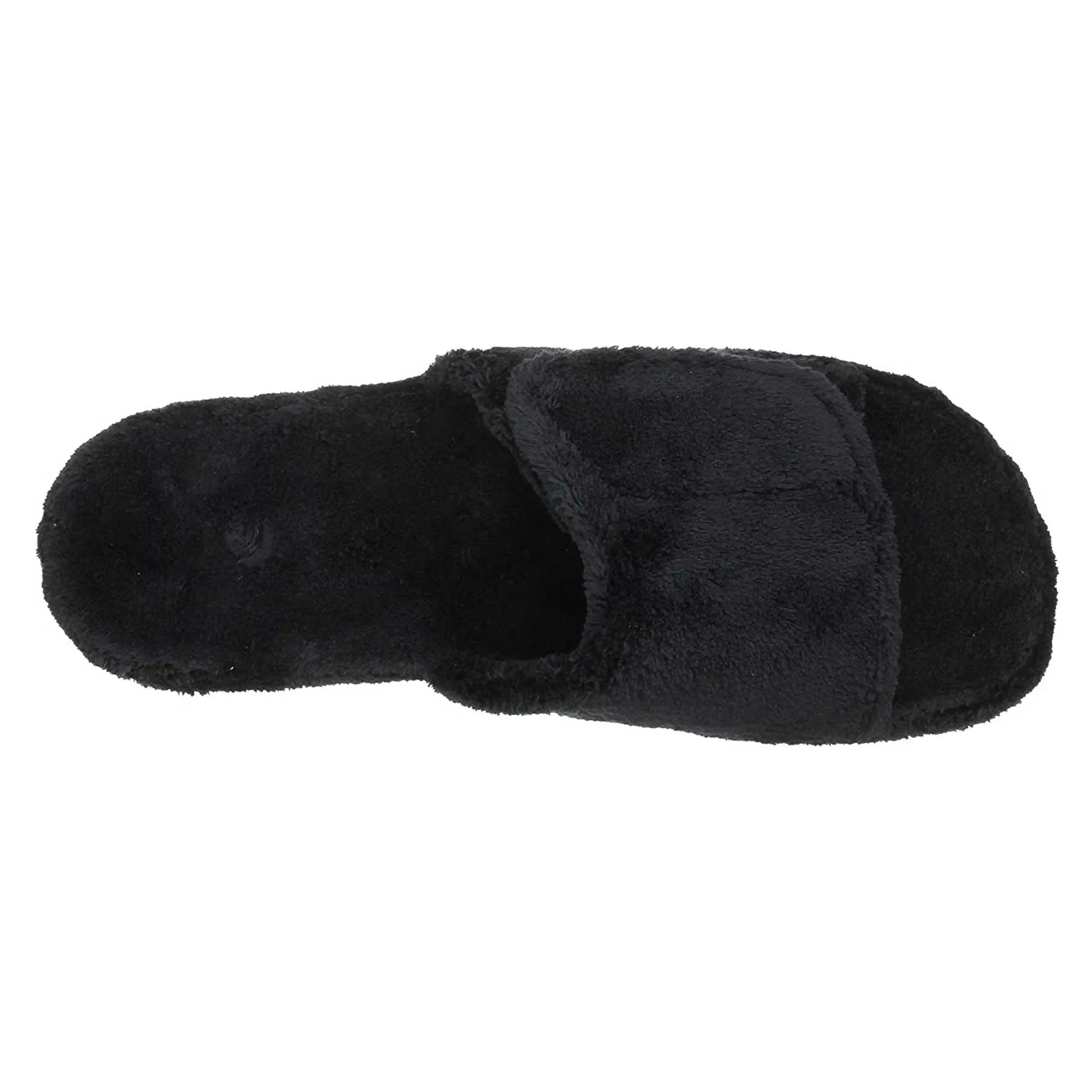 Acorn Men's Slide Slippers - Soft Spa Terry Uppers, Black, 2X-Large | A10602AAAMXXL