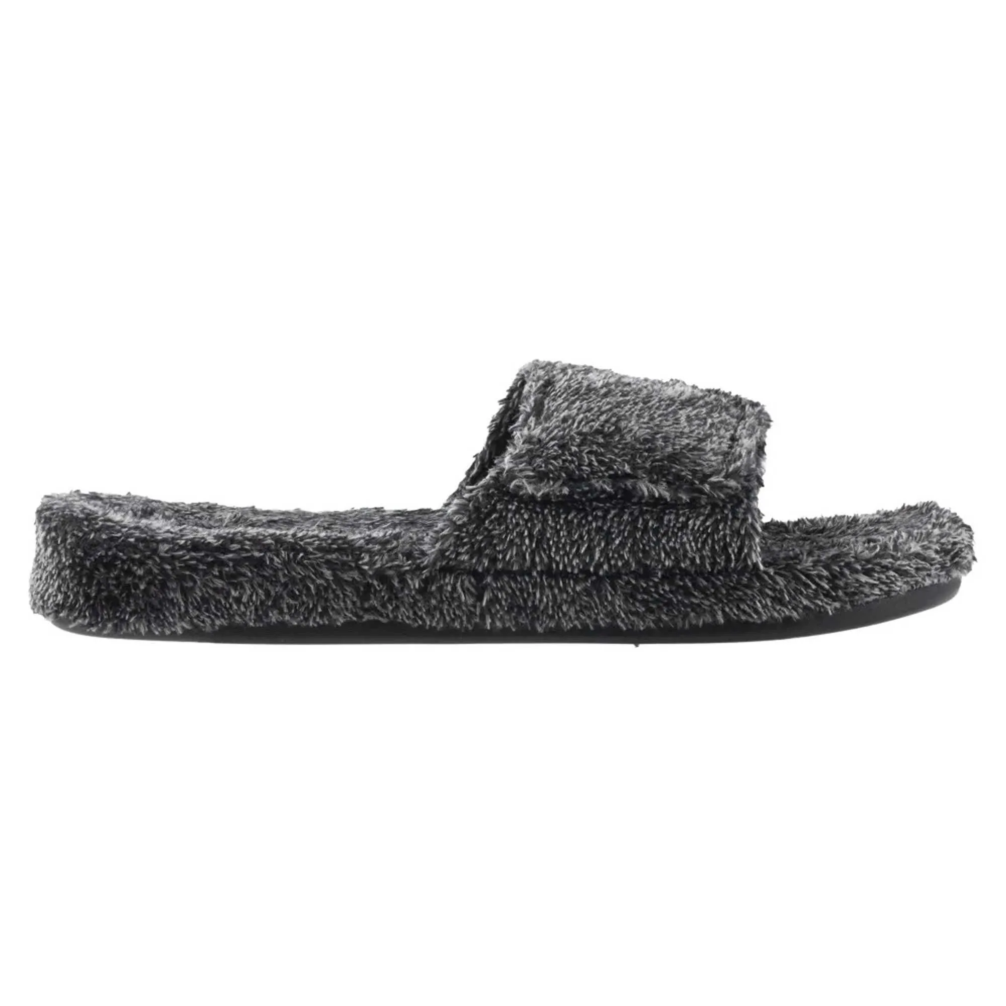 Acorn Men's Slide Slippers - Soft Spa Terry Uppers, Black, 2X-Large | A10602AAAMXXL