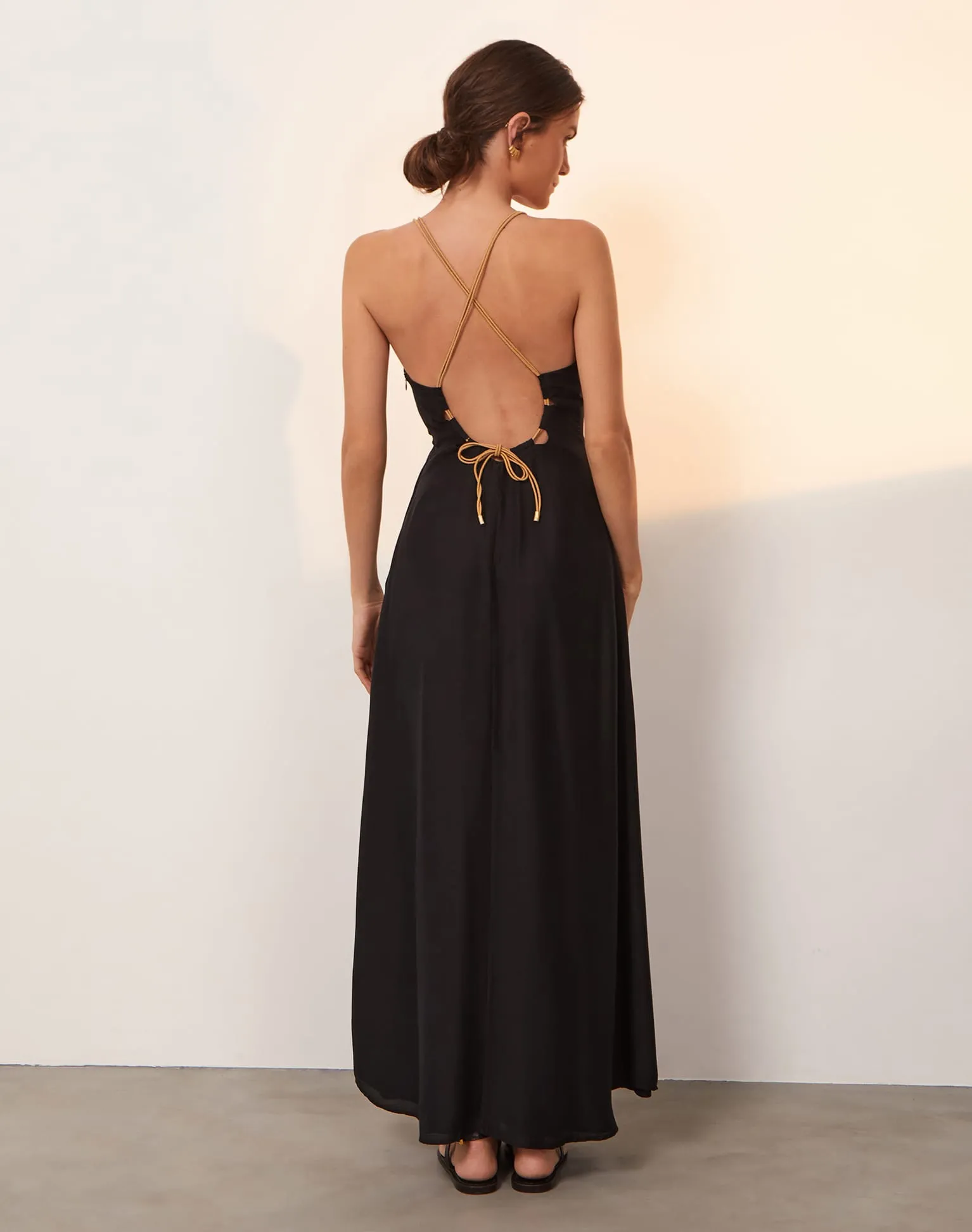 Angie Long Dress - Black