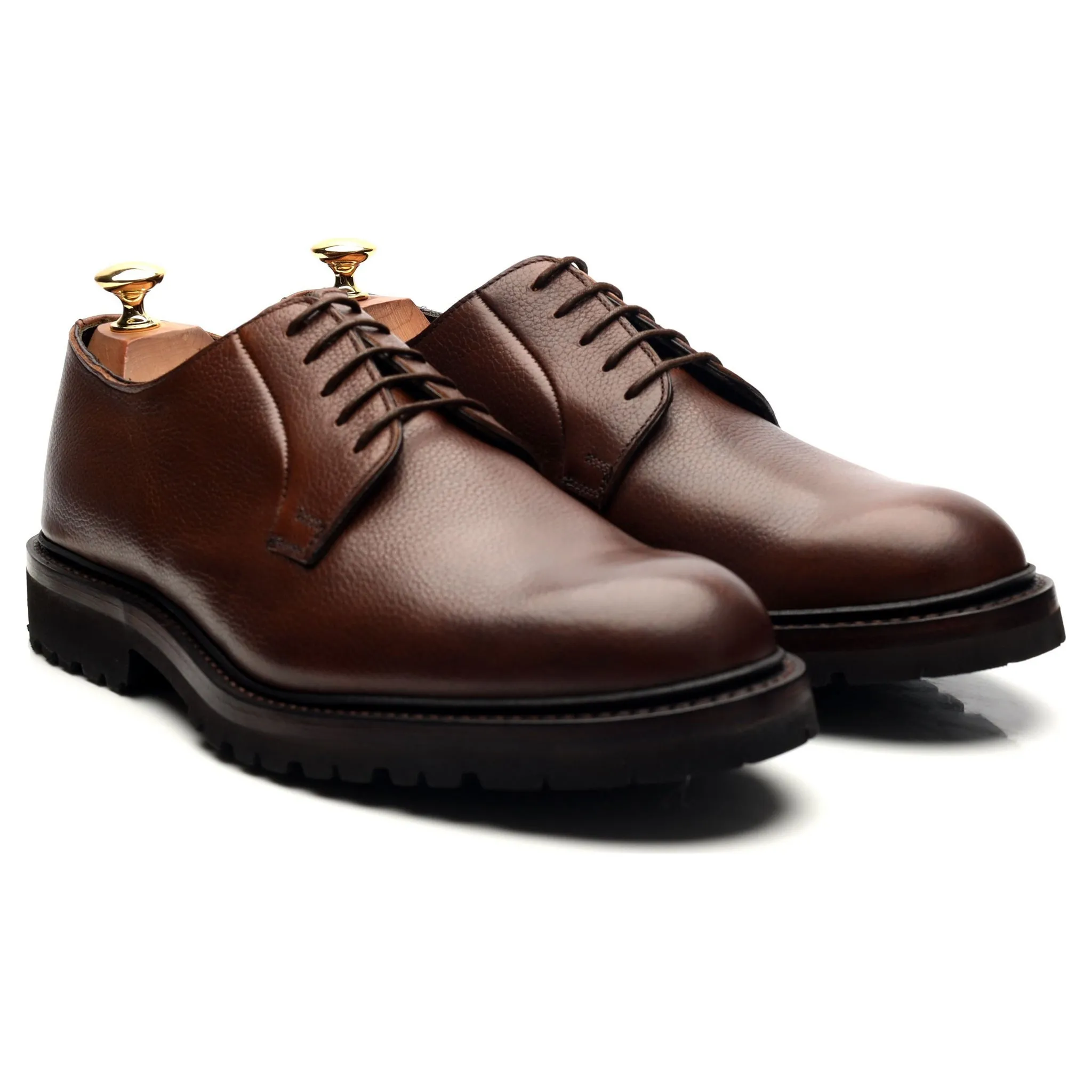 'Archie' Brown Leather Derby UK 6 - 11.5