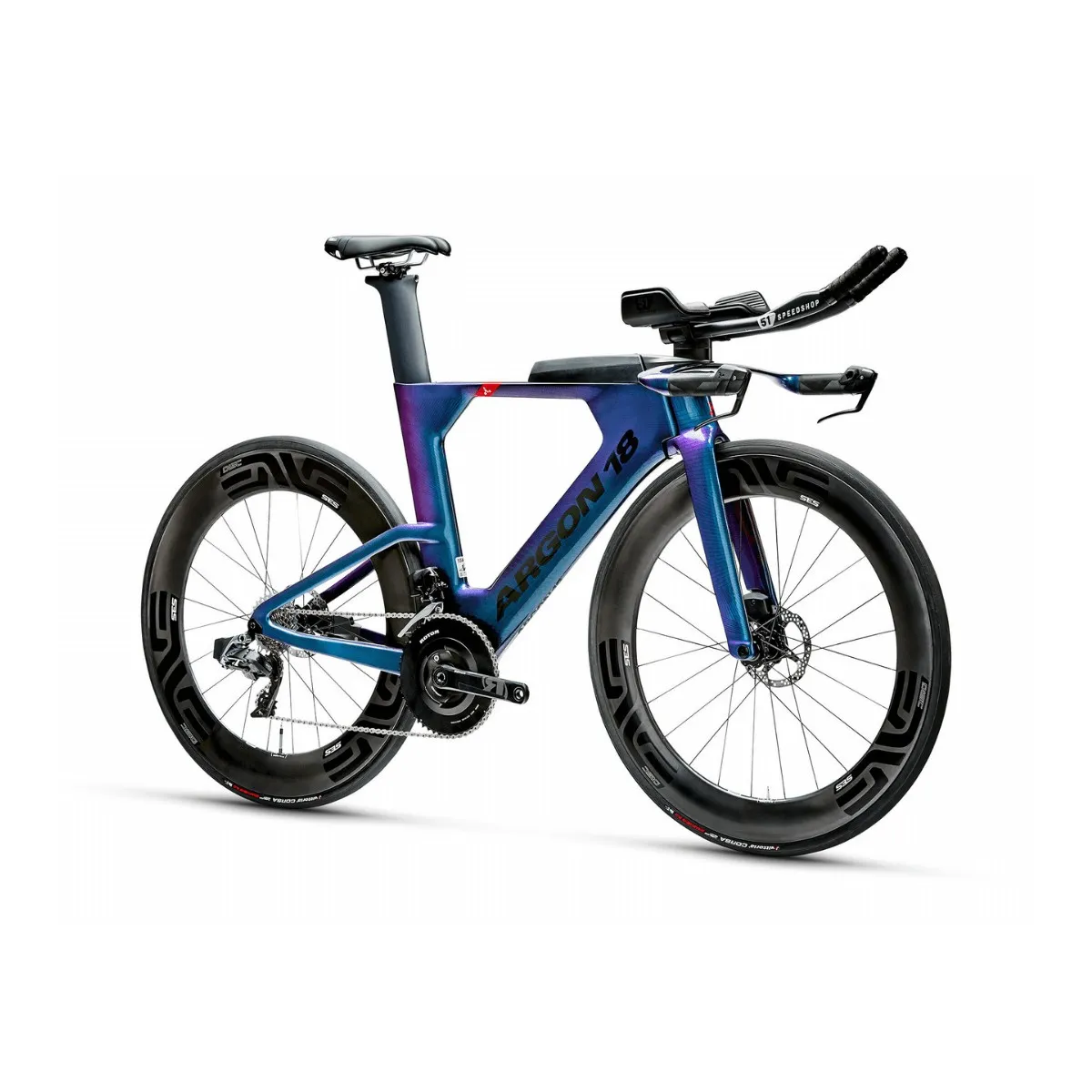 ARGON 18 E-119 Tri  Disc Frame and Fork Set Dig Me Beach Reflects