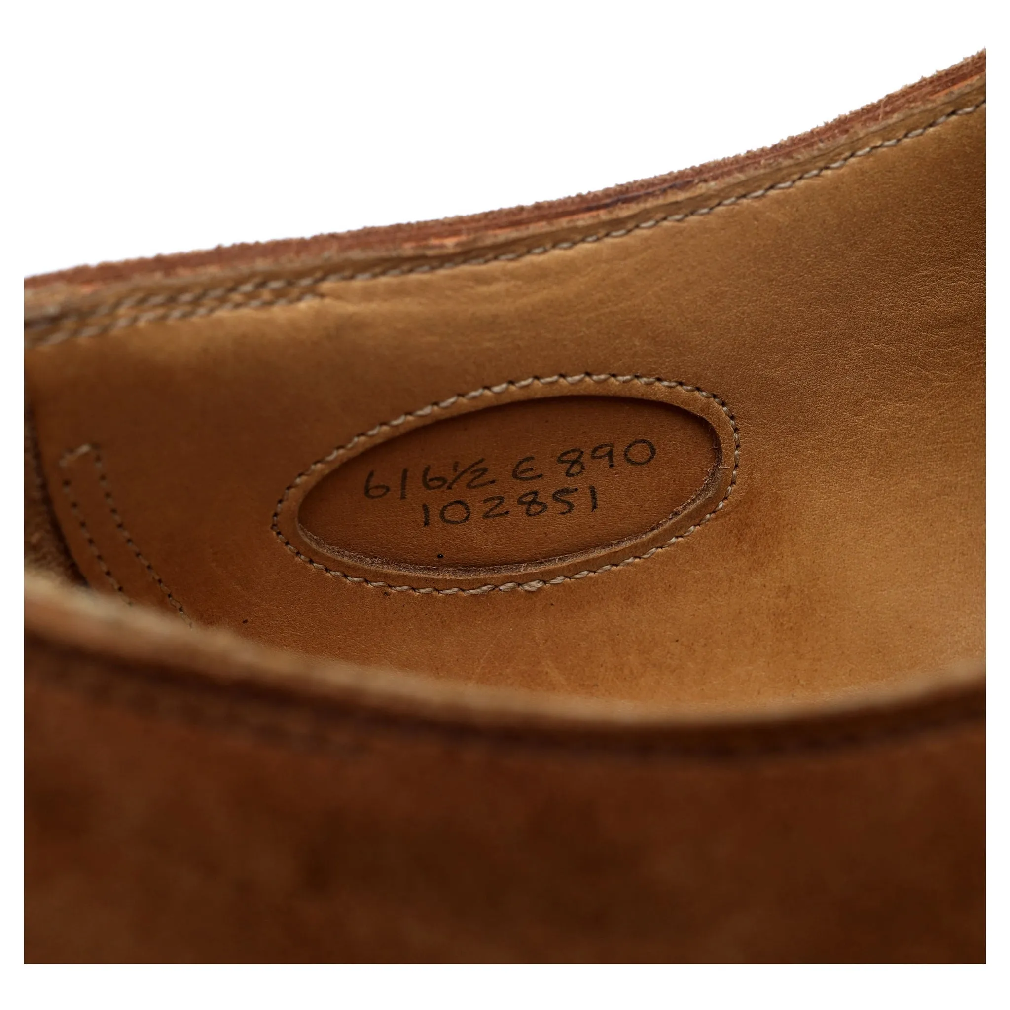 'Ashton' Tan Brown Suede Monk Strap UK 6 E