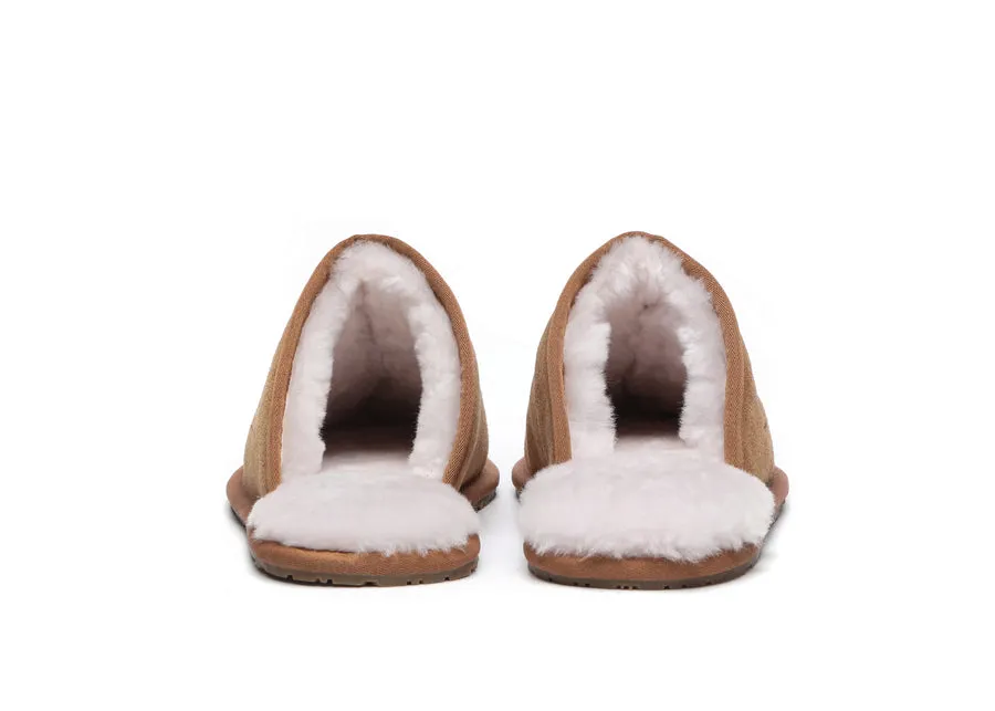 Australian Shepherd UGG Men Sheepskin Slipper Water Resistant Bennett