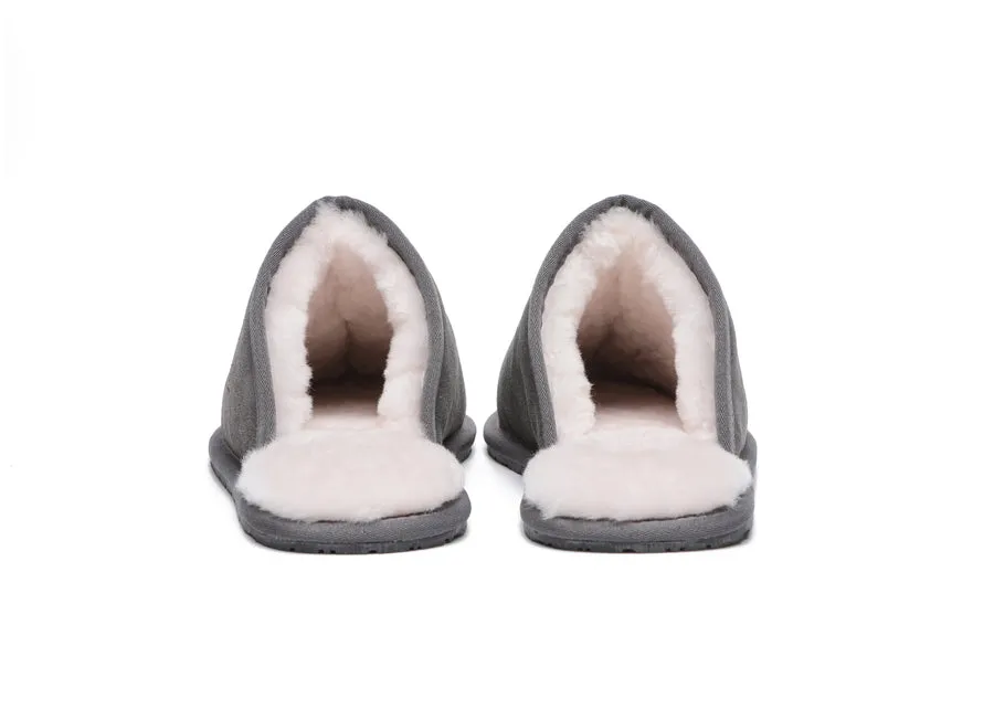 Australian Shepherd UGG Men Sheepskin Slipper Water Resistant Bennett