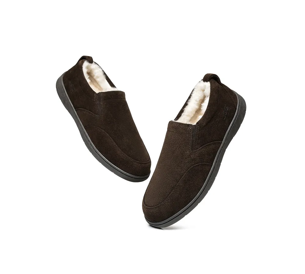 AUSTRALIAN SHEPHERD® UGG Slippers Men Sheepskin Wool Ankle Dino