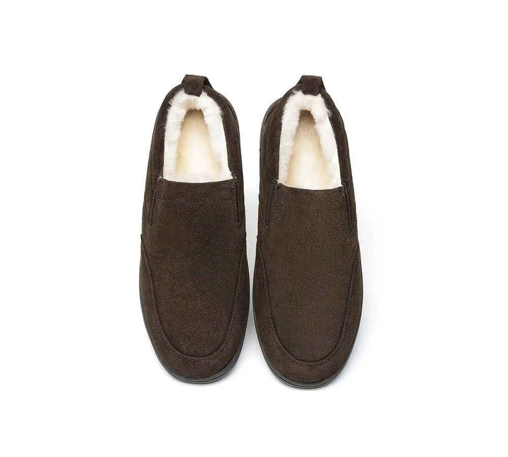 AUSTRALIAN SHEPHERD® UGG Slippers Men Sheepskin Wool Ankle Dino