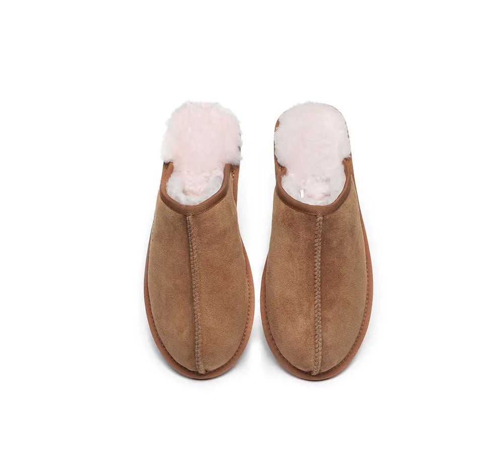 AUSTRALIAN SHEPHERD® UGG Slippers Men Sheepskin Wool Scuff Bennett