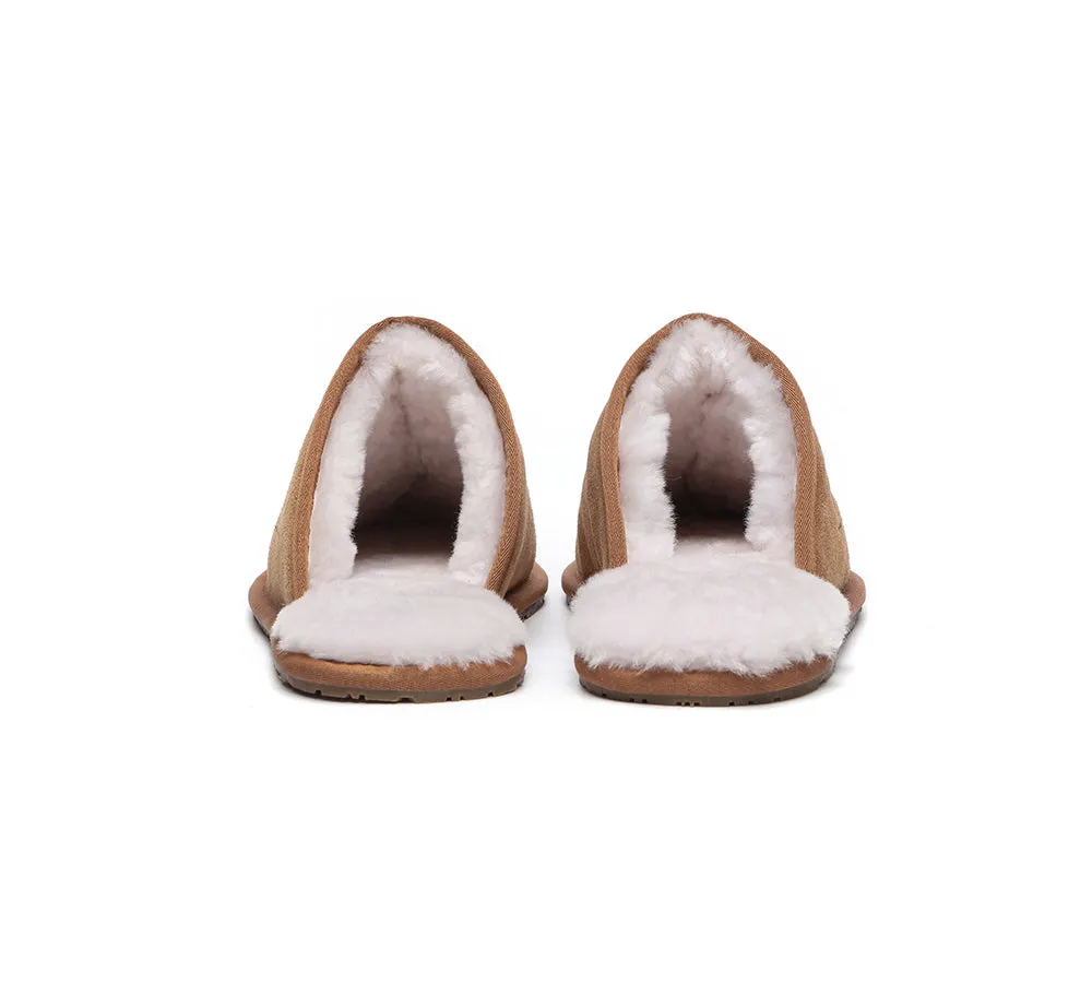 AUSTRALIAN SHEPHERD® UGG Slippers Men Sheepskin Wool Scuff Bennett