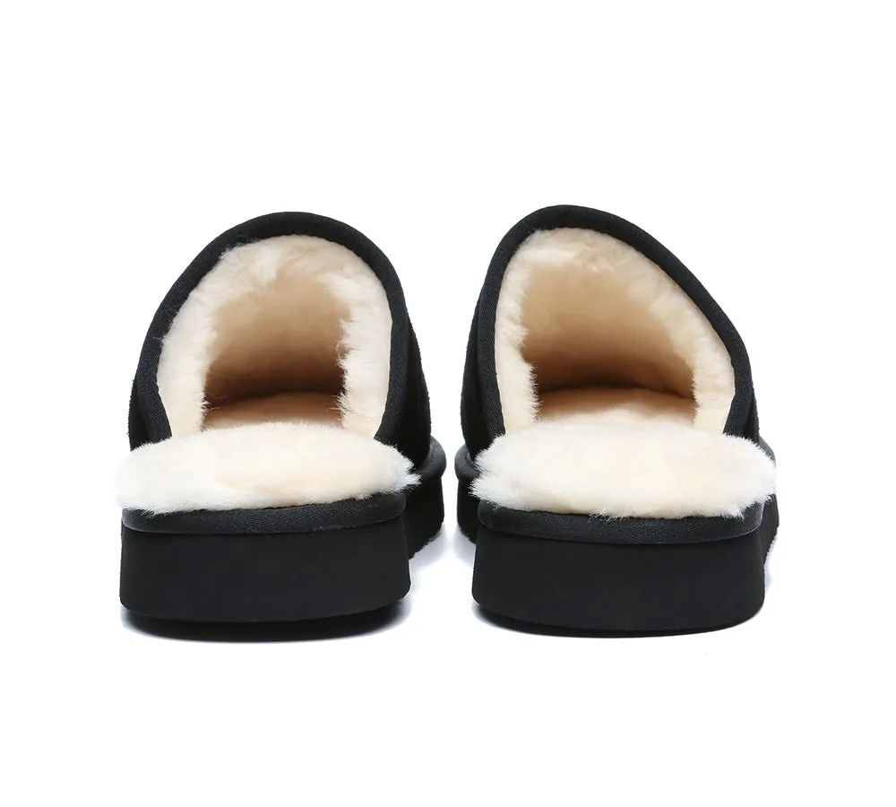 AUSTRALIAN SHEPHERD® UGG Slippers Men Sheepskin Wool Scuff Cruz