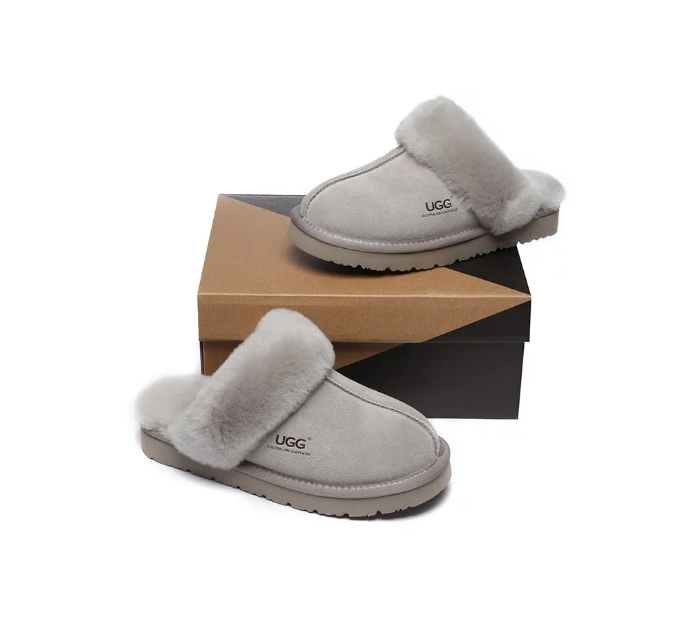 AUSTRALIAN SHEPHERD® UGG Slippers Premium Sheepskin Wool Muffin Special