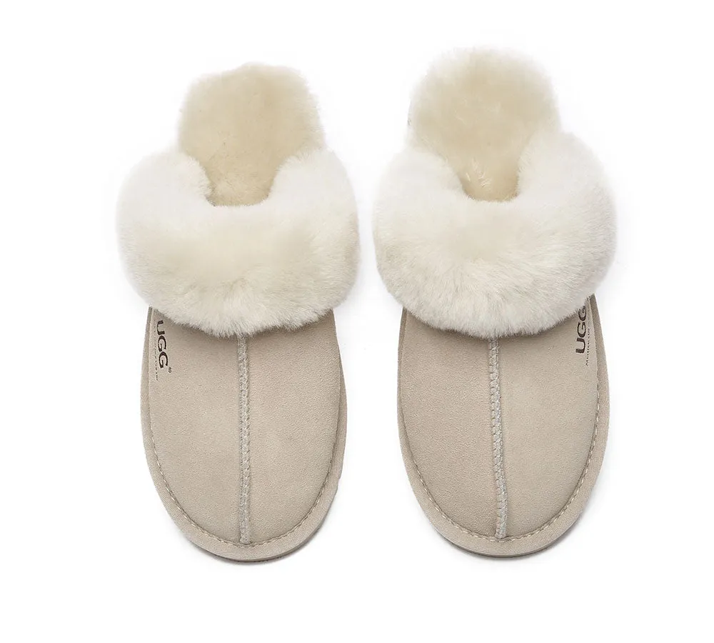 AUSTRALIAN SHEPHERD® UGG Slippers Premium Sheepskin Wool Muffin Special