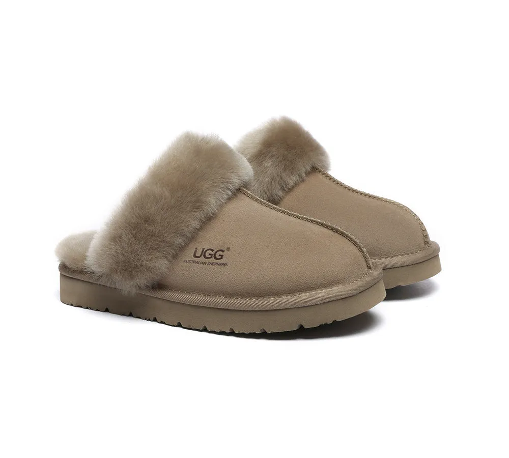 AUSTRALIAN SHEPHERD® UGG Slippers Premium Sheepskin Wool Muffin Special