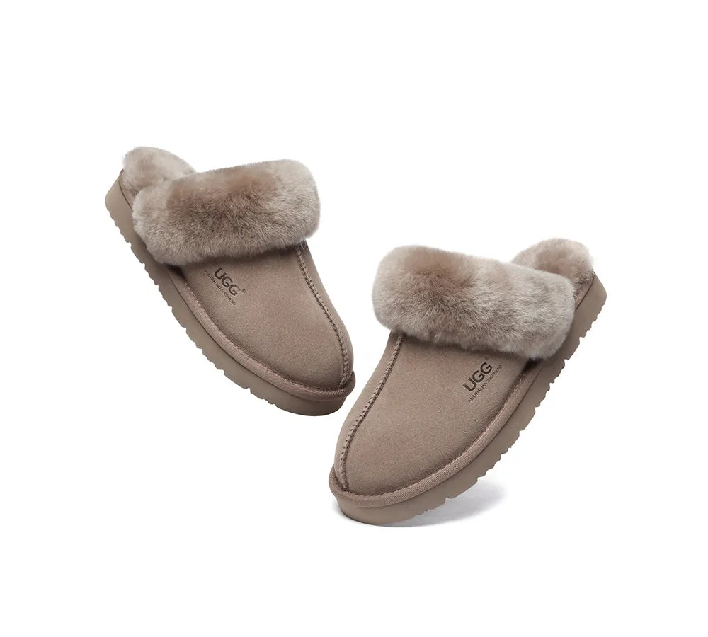 AUSTRALIAN SHEPHERD® UGG Slippers Premium Sheepskin Wool Muffin Special