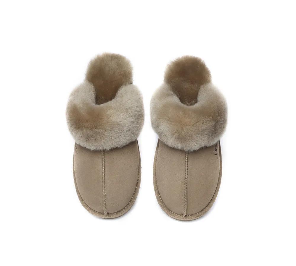 AUSTRALIAN SHEPHERD® UGG Slippers Premium Sheepskin Wool Muffin Special