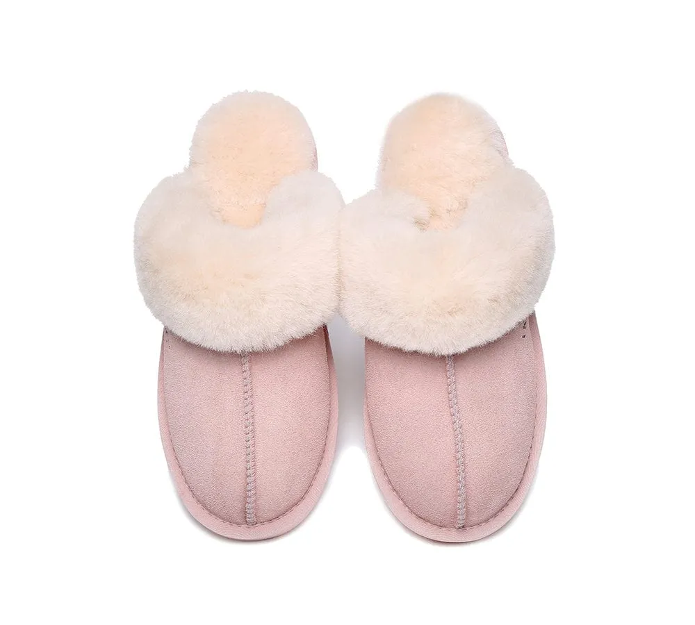 AUSTRALIAN SHEPHERD® UGG Slippers Sheepskin Wool Scuff Muffin