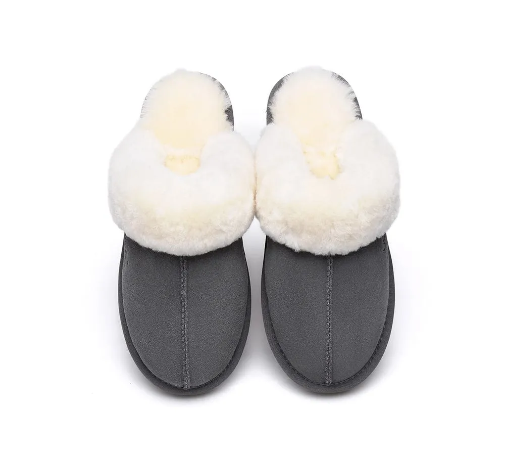 AUSTRALIAN SHEPHERD® UGG Slippers Sheepskin Wool Scuff Muffin