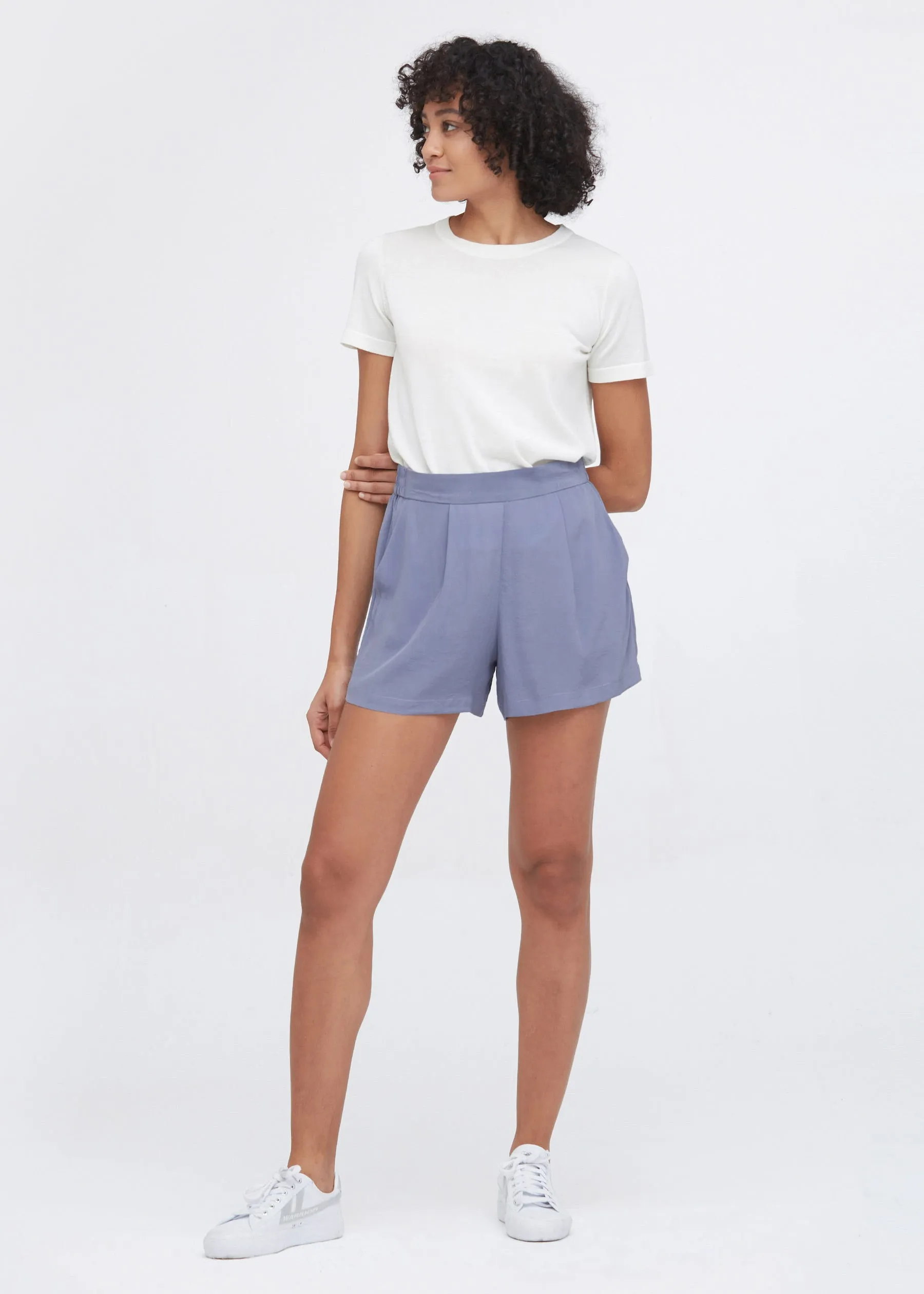 Basic And Soft Silk Shorts