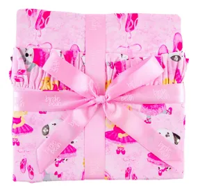 Birdie Bean Cassie & Odette Pink Ballet Ruffle Birdie Blanket