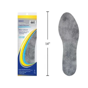 Bodico 1 Pair Black Insoles Odour Stopper Women's 7-8.5