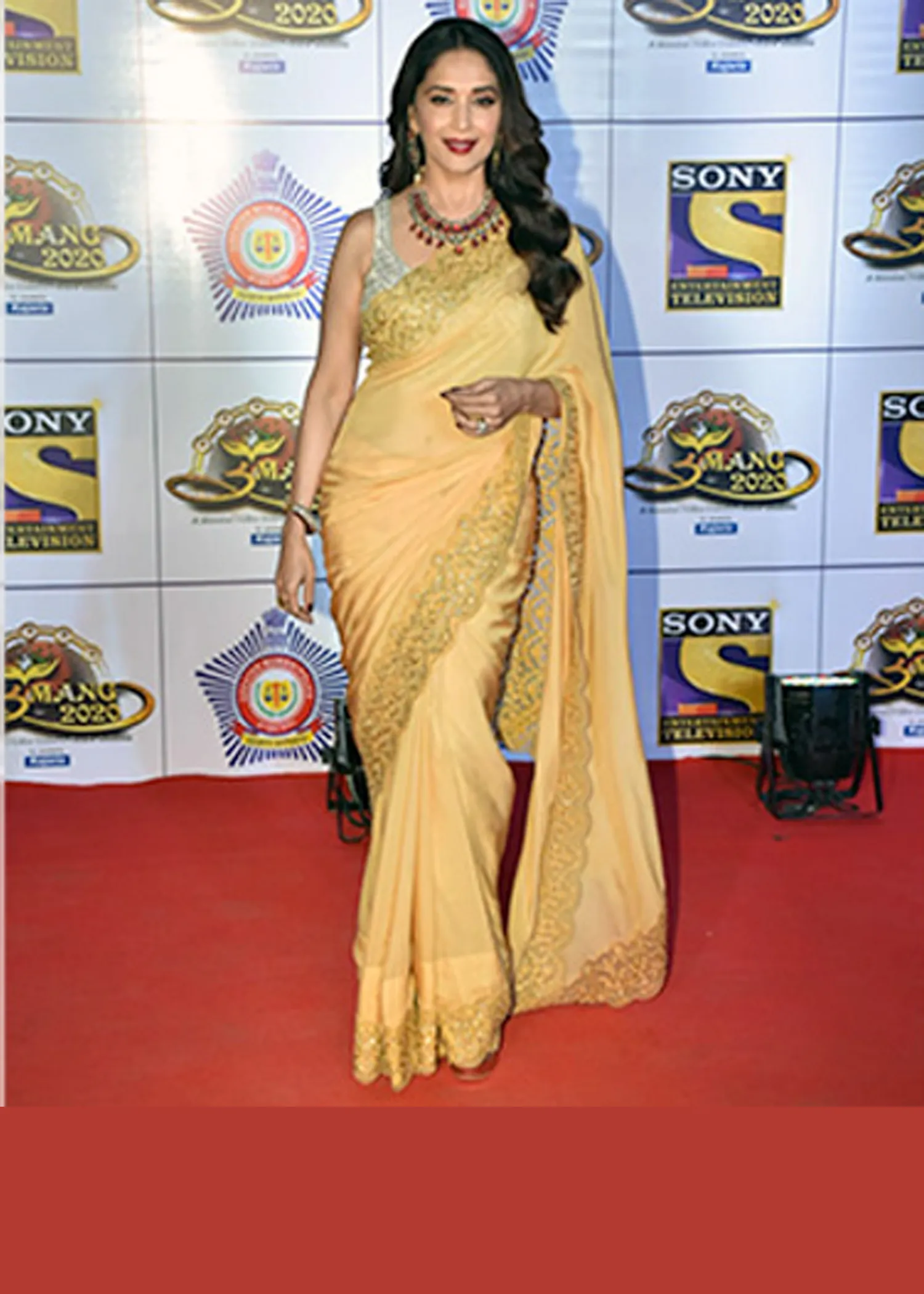 Bollywood Style Georgette Yellow Designer Saree