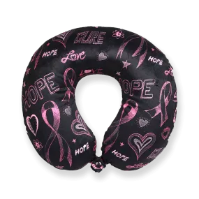 Breast Cancer Awareness Memory Foam Travel Neck Pillows