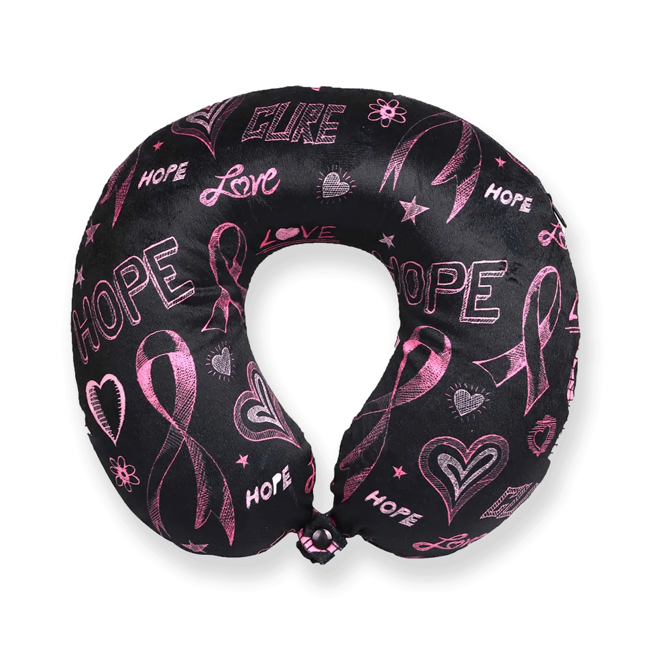 Breast Cancer Awareness Memory Foam Travel Neck Pillows