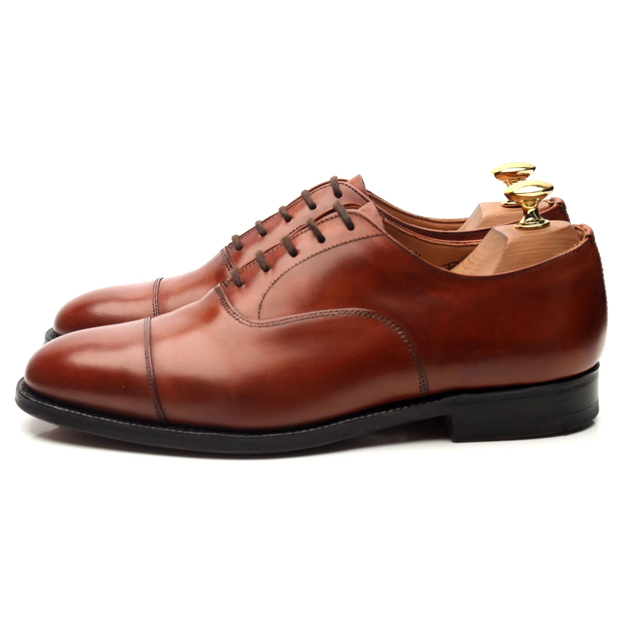 'Canberra' Tan Brown Leather Oxford UK 6 F