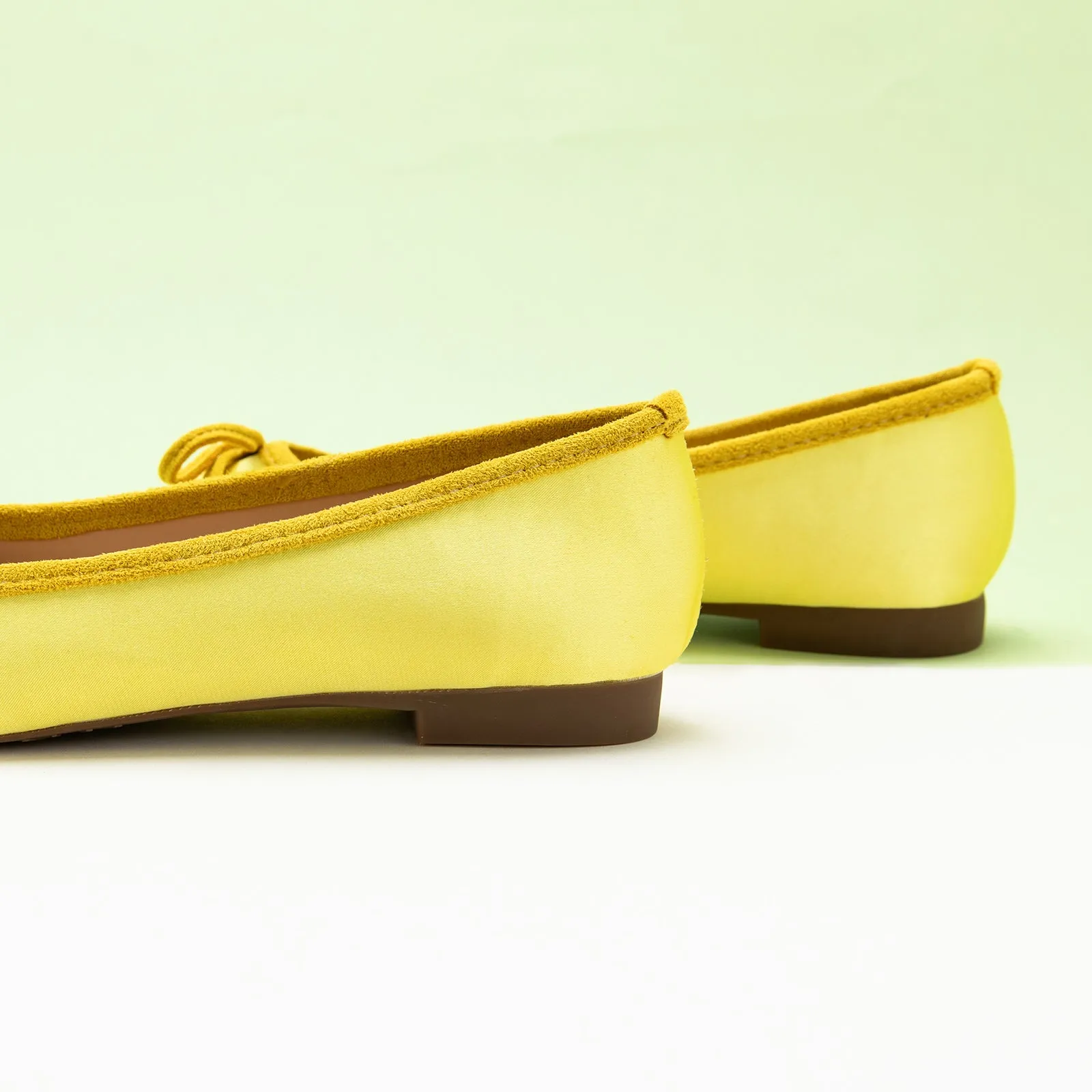 Cap-Toe Silk Ballet Flats (Elena)