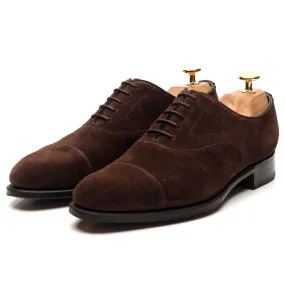 'Chelsea' Dark Brown Suede Oxford UK 5.5 E