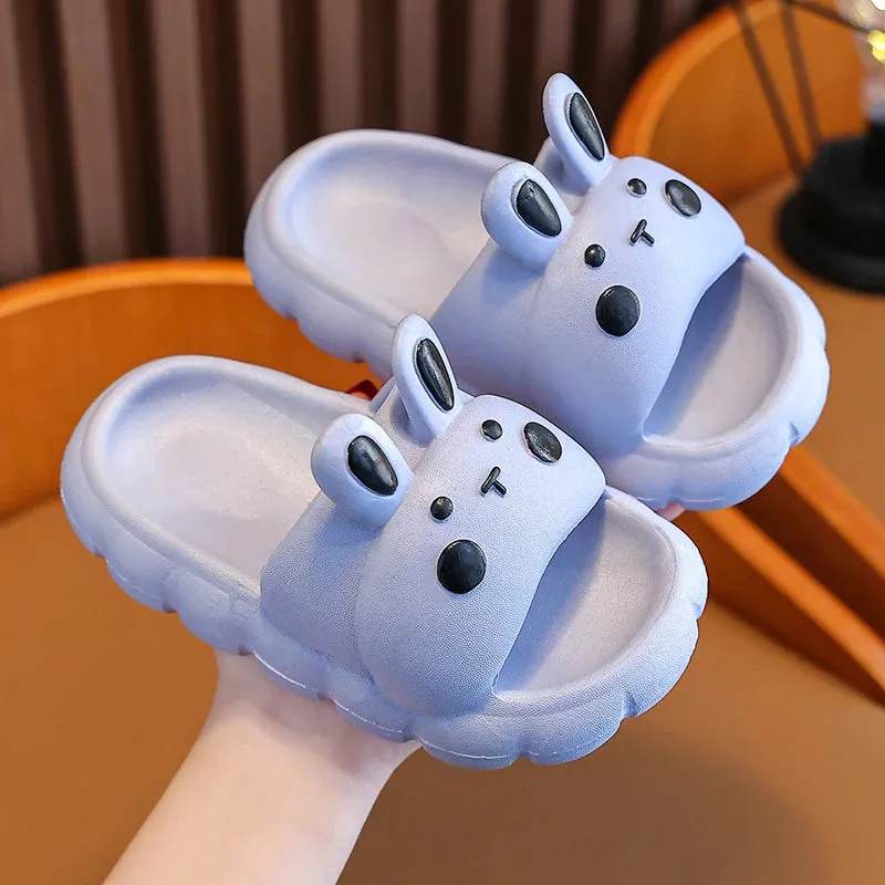 Children Slippers New Kids Cartoon Non-Slip Soft Soles For Small Toddler Indoor Home Sandals For 4-12 Year Boys And Girls