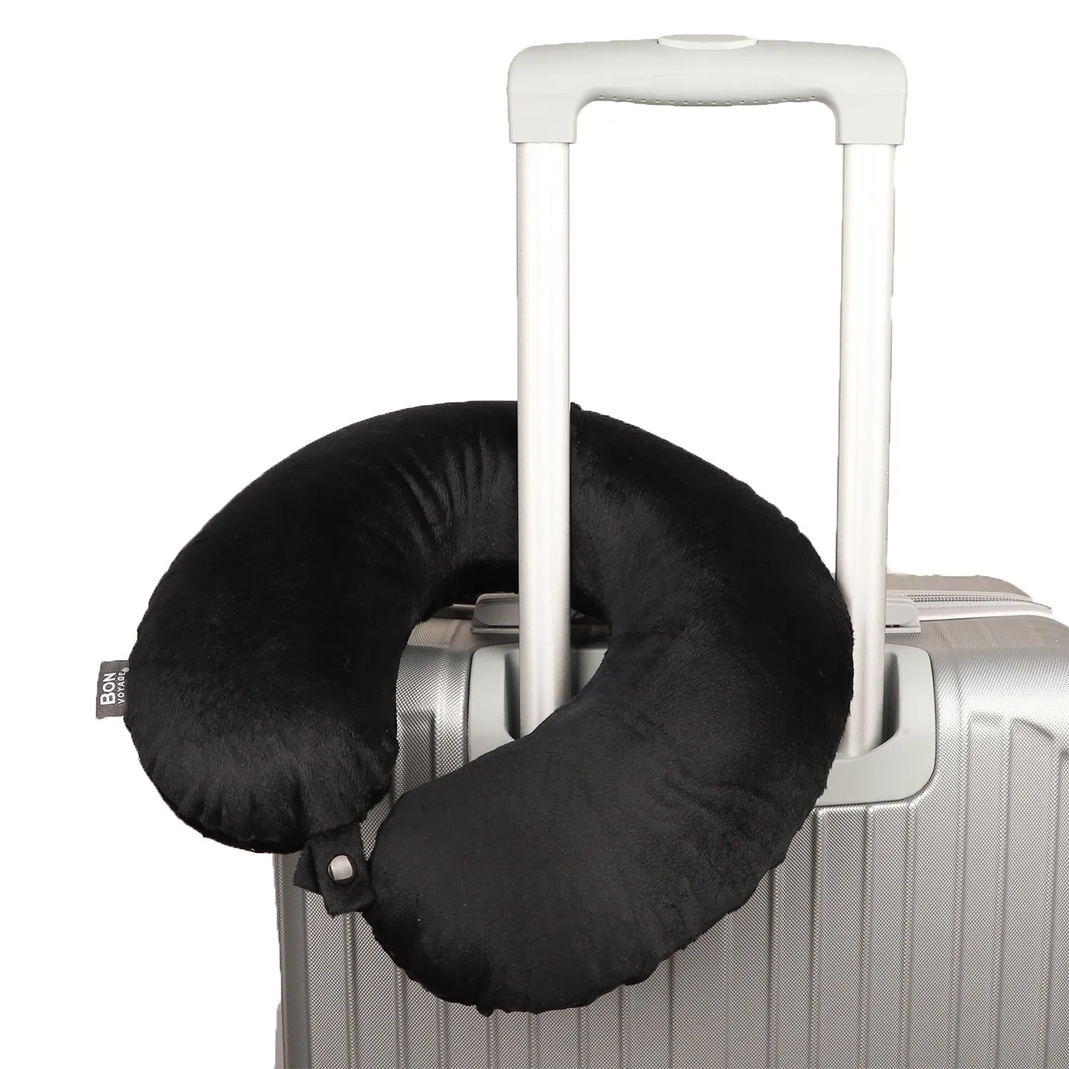 Classic Memory Foam Travel Neck Pillow - Black