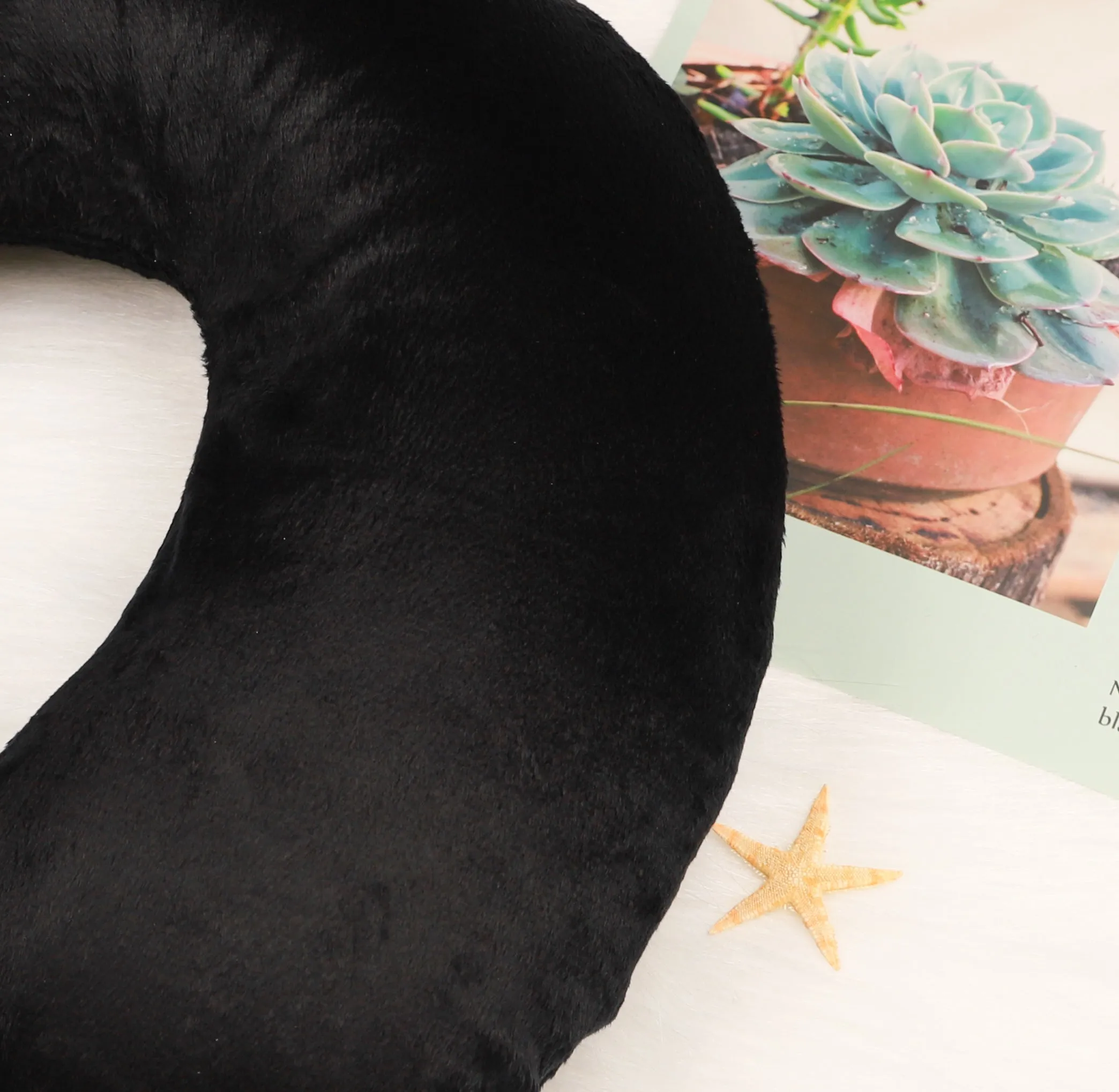 Classic Memory Foam Travel Neck Pillow - Black