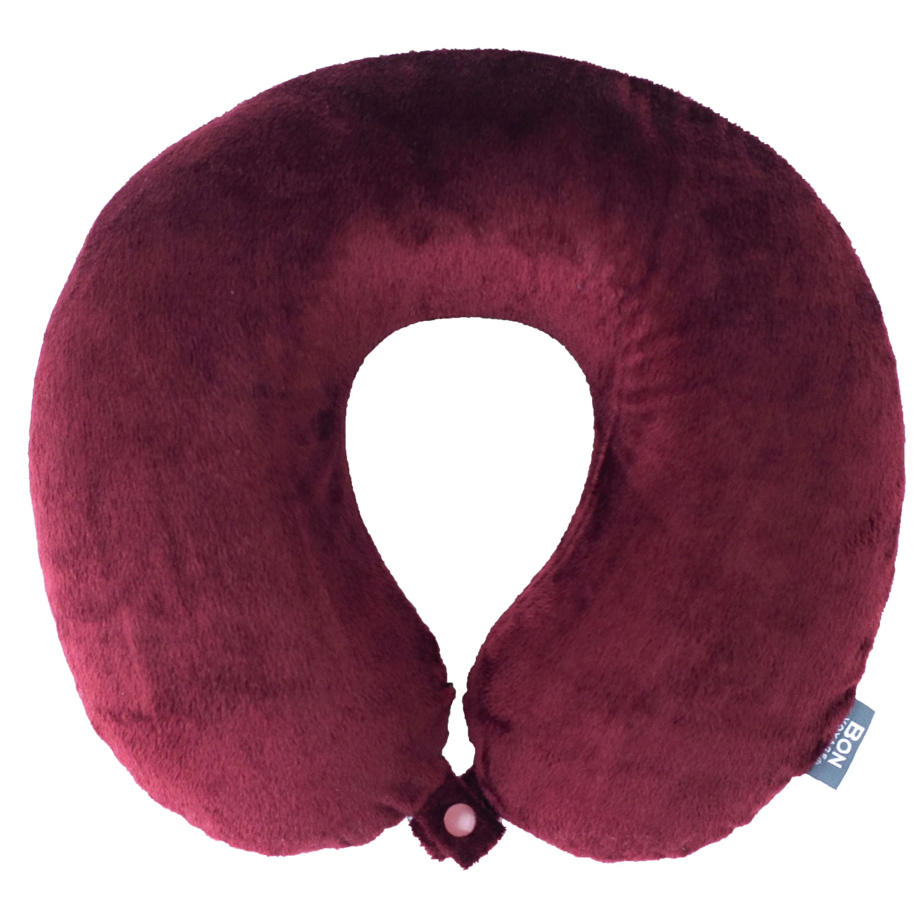 Classic Memory Foam Travel Neck Pillow - Burgundy