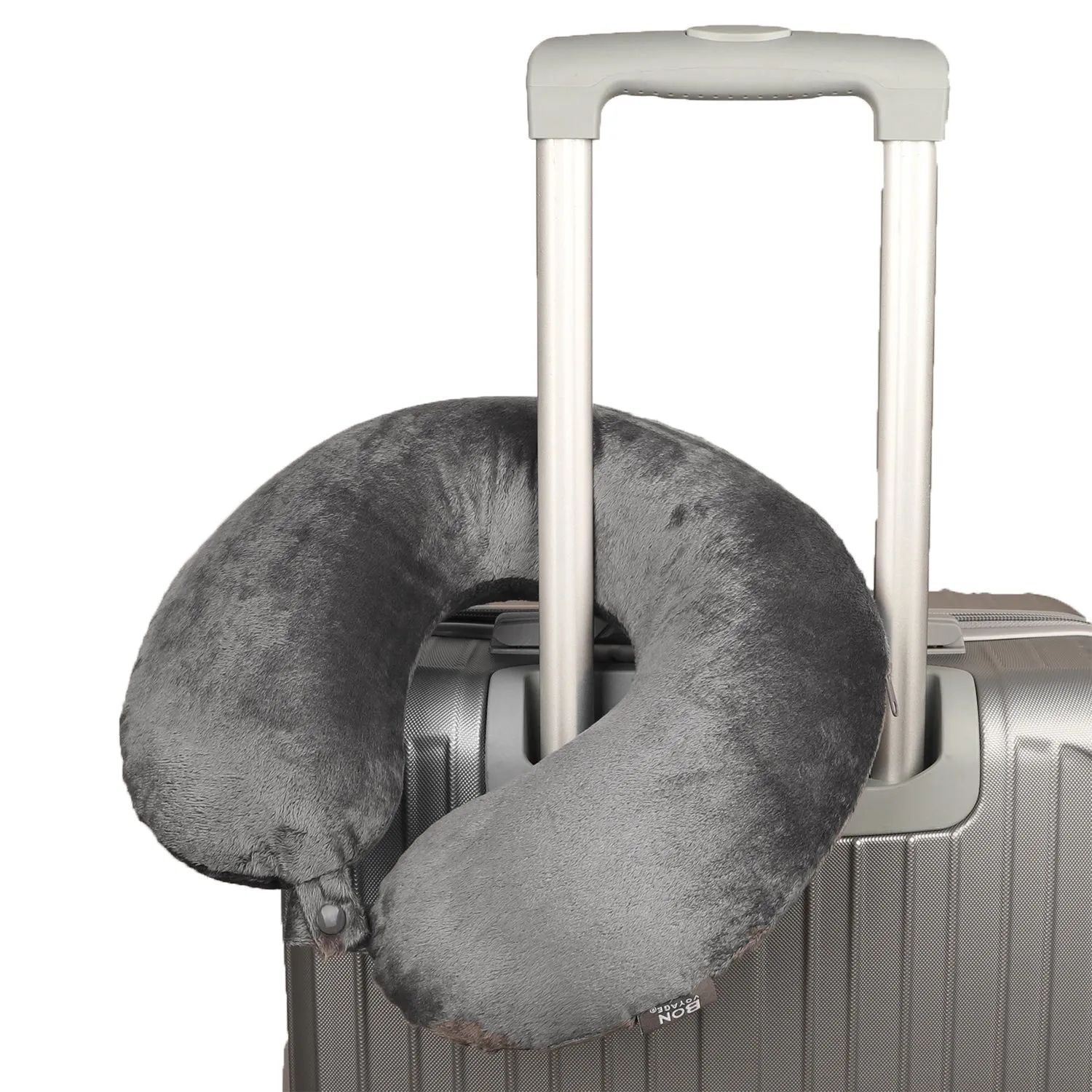 Classic Memory Foam Travel Neck Pillow - Grey