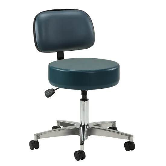 Clinton Premier Series Pneumatic Stool With Backrest - 2155-21