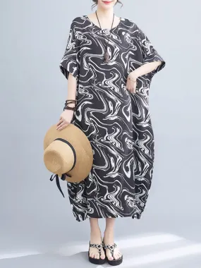 Close To My Heart Round Neck Kaftan Dress