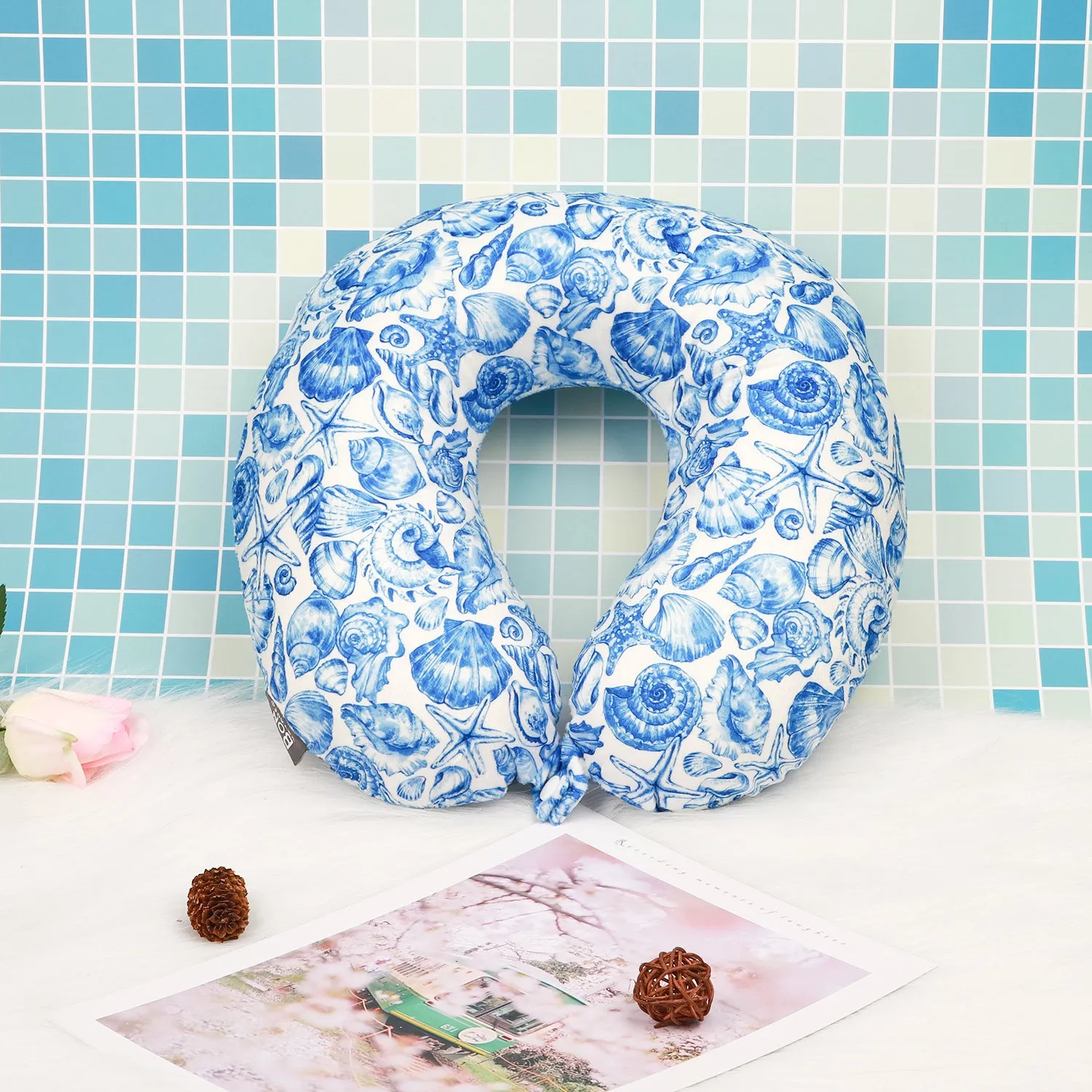 Coast Memory Foam Travel Neck Pillow - Blues