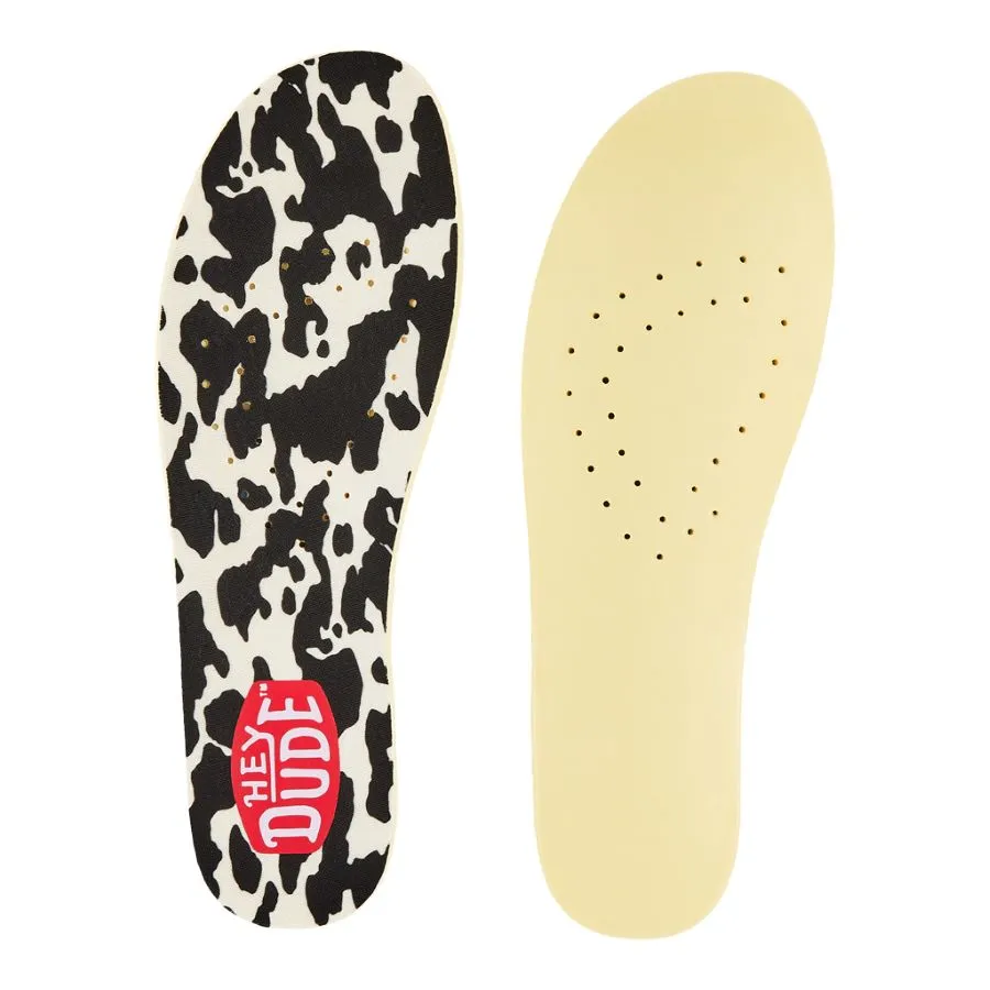 Cow Print Insoles - Black